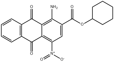 CYCLOHEXYL1-AMINO-4-NITROANTHRAQUINONE-2-CARBOXYLATE Struktur