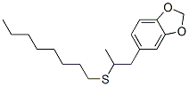 1,2-(Methylenedioxy)-4-[2-(octylthio)propyl]benzene Struktur