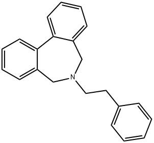 6,7-Dihydro-6-phenethyl-5H-dibenz[c,e]azepine Struktur