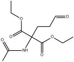 (Acetylamino)(3-oxopropyl)malonic acid diethyl ester Structure