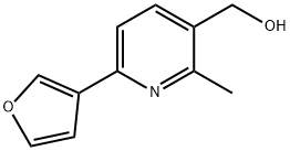 6-(3-Furanyl)-3-hydroxymethyl-2-methylpyridine Struktur