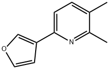 6-(3-Furanyl)-2,3-dimethylpyridine Struktur