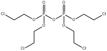 1-[bis(2-chloroethoxy)phosphoryloxy-(2-chloroethoxy)phosphoryl]oxy-2-c hloro-ethane Struktur