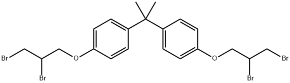 Bisphenol A bis(2,3-dibromopropyl) ether Struktur