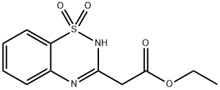 2H-1,2,4-Benzothiadiazine-3-acetic acid ethyl ester 1,1-dioxide Struktur