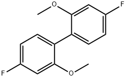 4-fluoro-1-(4-fluoro-2-methoxy-phenyl)-2-methoxy-benzene Struktur