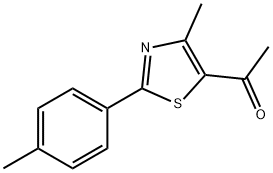 1-[4-Methyl-2-(4-methylphenyl)-5-thiazolyl]ethanone Struktur