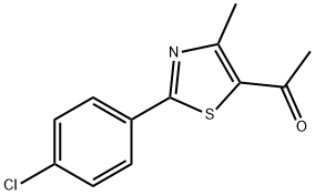 1-[2-(4-CHLOROPHENYL)-4-METHYL-1,3-THIAZOL-5-YL]-1-ETHANONE Struktur