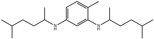 N,N'-Bis(1,4-dimethylpentyl)-4-methyl-1,3-benzenediamine Struktur