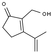 2-Cyclopenten-1-one, 2-(hydroxymethyl)-3-(1-methylethenyl)- (9CI) Struktur