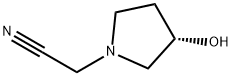 1-Pyrrolidineacetonitrile,3-hydroxy-,(3S)-(9CI) Struktur