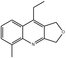 Furo[3,4-b]quinoline, 9-ethyl-1,3-dihydro-5-methyl- (9CI) Struktur