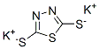 potassium hydrogen 1,3,4-thiadiazole-2,5-dithiolate Struktur