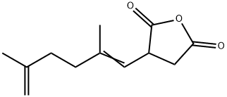 3-[(1Z)-2,5-dimethylhexa-1,5-dienyl]oxolane-2,5-dione Struktur