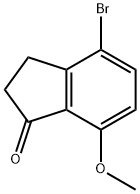 4-Bromo-7-methoxy-indan-1-one Struktur