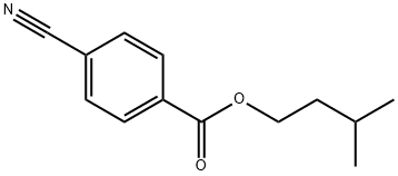 4-Cyanobenzoic acid, 3-methylbutyl ester Struktur