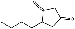 4-Butyl-1,3-cyclopentanedione Struktur