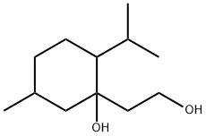 1-hydroxy-2-(isopropyl)-5-methylcyclohexylethanol Struktur