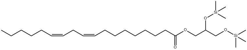 1-O-Linoleoyl-2-O,3-O-bis(trimethylsilyl)glycerol Struktur