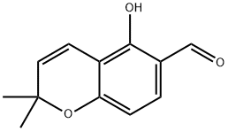 5-HYDROXY-2,2-DIMETHYL-2H-CHROMENE-6-CARBALDEHYDE Structure