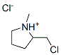 2-(chloromethyl)-1-methylpyrrolidinium chloride Struktur