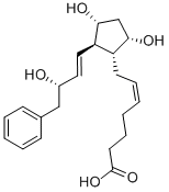 16-PHENYL TETRANOR PROSTAGLANDIN F2ALPHA Struktur