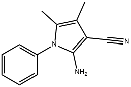 2-AMINO-4,5-DIMETHYL-1-PHENYL-1H-PYRROLE-3-CARBONITRILE Struktur