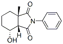 (3aS,3aβ)-3a,4,5,6,7,7a-Hexahydro-4α-hydroxy-7aβ-methyl-2-phenyl-1H-isoindole-1,3(2H)-dione Struktur