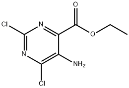 2,6-二氯-5-氨基嘧啶-4-甲酸乙酯 結(jié)構(gòu)式