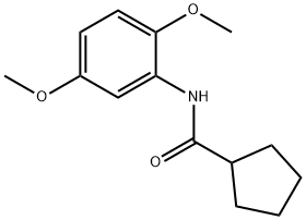 Cyclopentanecarboxamide, N-(2,5-dimethoxyphenyl)- (9CI) Struktur