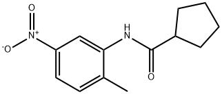 Cyclopentanecarboxamide, N-(2-methyl-5-nitrophenyl)- (9CI) Struktur