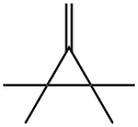 1-Methylene-2,2,3,3-tetramethylcyclopropane Struktur