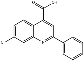 4-QUINOLINECARBOXYLIC ACID,7-CHLORO-2-PHENYL- Struktur