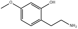 2-(2-Aminoethyl)-5-methoxyphenol Struktur