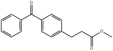 4-Benzoylbenzenepropionic acid methyl ester Struktur