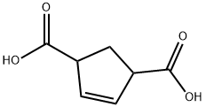 4-Cyclopentene-1,3-dicarboxylic acid Struktur