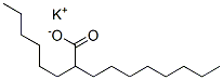 potassium 2-hexyldecanoate Struktur