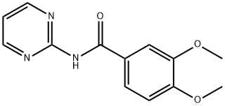 Benzamide, 3,4-dimethoxy-N-2-pyrimidinyl- (9CI) Struktur