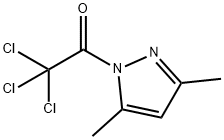 1H-Pyrazole, 3,5-dimethyl-1-(trichloroacetyl)- (9CI) Struktur