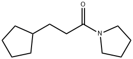 Pyrrolidine, 1-(3-cyclopentyl-1-oxopropyl)- (9CI) Struktur