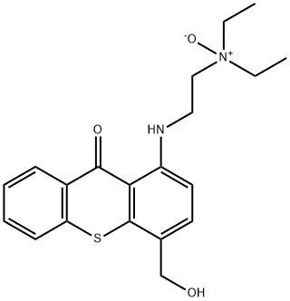 N'-[4-(Hydroxymethyl)-9-oxo-9H-thioxanthen-1-yl]-N,N-diethylethane-1,2-diamine N-oxide Struktur