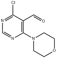 4-CHLORO-6-MORPHOLINO-5-PYRIMIDINECARBALDEHYDE Struktur