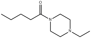 Piperazine, 1-ethyl-4-(1-oxopentyl)- (9CI) Struktur