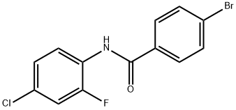 4-BroMo-N-(2-fluoro-4-chlorophenyl)benzaMide, 97% Struktur