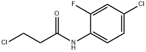 3-CHLORO-N-(4-CHLORO-2-FLUOROPHENYL)PROPANAMIDE Struktur