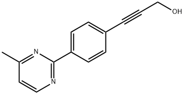 2-Propyn-1-ol, 3-(4-methyl-2-pyrimidinyl)- (9CI) Struktur