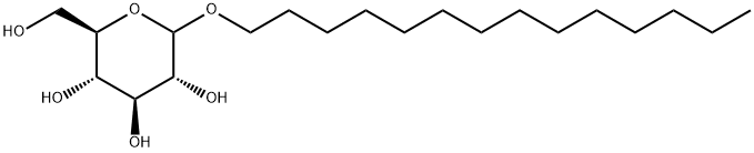 tetradecyl D-glucoside Struktur