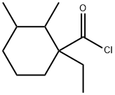 Cyclohexanecarbonyl chloride, 1-ethyl-2,3-dimethyl- (9CI) Struktur