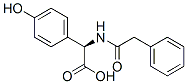 (R)-(4-hydroxyphenyl)(phenylacetamido)acetic acid Struktur