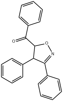 4,5-Dihydro-3,4-diphenylisoxazol-5-yl(phenyl) ketone Struktur